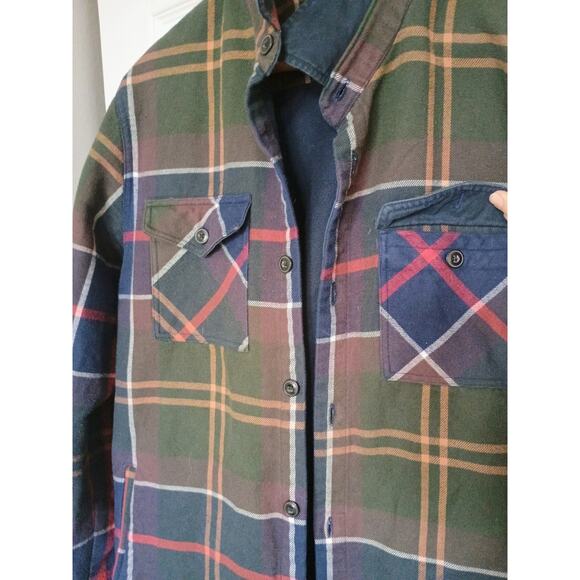 Barbour Plaid Flannel Shaket Quilted Lined Overshirt old money gorpcore outdoors - Picture 9 of 13